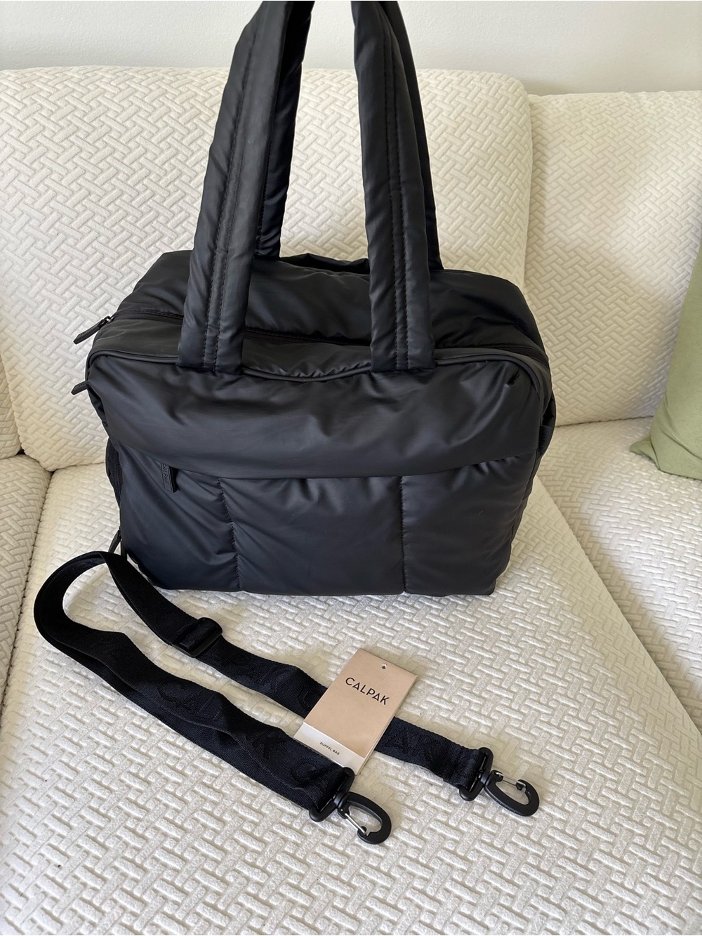 Black Luka Duffel Travel Bag
